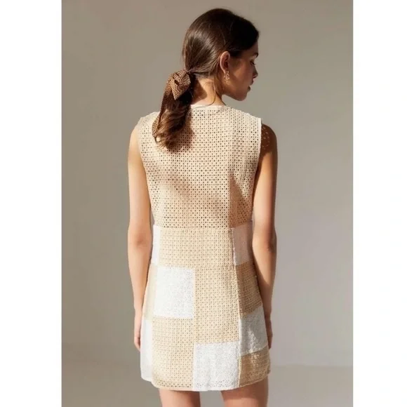 Urban Outfitters Patchwork Eyelet Dress - Picture 6 of 7
